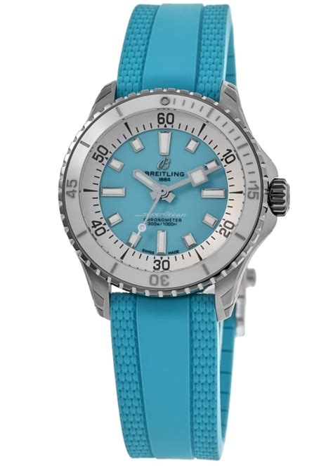 breitling superocean 36 weiß|Breitling Superocean 36 turquoise.